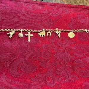Gold Charm Bracelet for girls- excellent condition